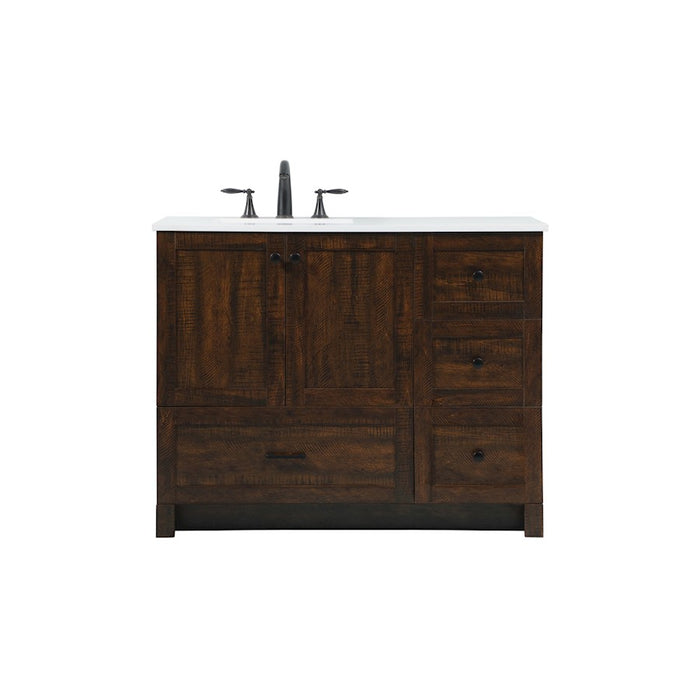 Elegant Kitchen/Bath Soma 42" Single Bathroom Vanity, Expresso - VF2842EX