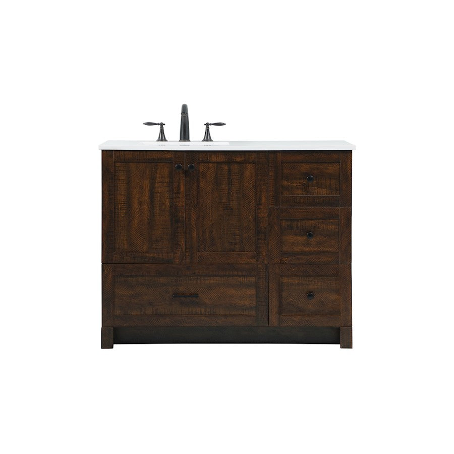 Elegant Kitchen/Bath Soma 42" Single Bathroom Vanity, Expresso - VF2842EX