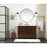 Elegant Soma 42" Single Bathroom Vanity, Natural Oak/Backsplash