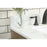 Elegant Soma 42" Single Bathroom Vanity, Natural Oak/Backsplash