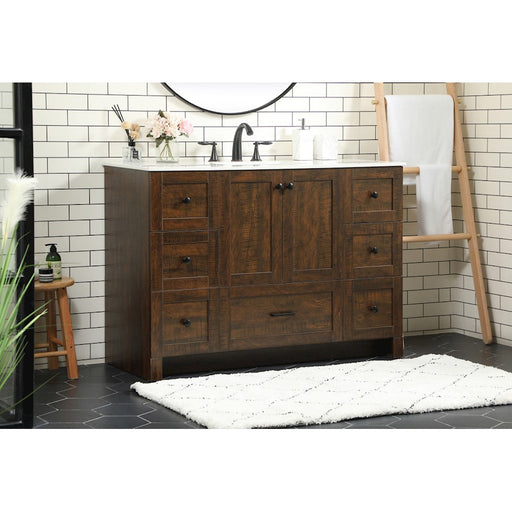 Elegant Kitchen/Bath Soma 48" Single Bathroom Vanity, Expresso