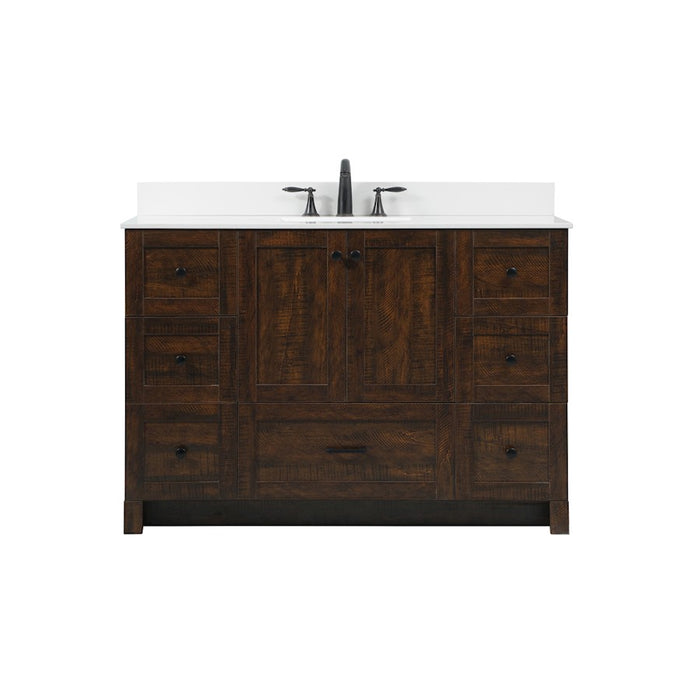 Elegant Soma 48" Single Bathroom Vanity, Expresso/Backsplash - VF2848EX-BS