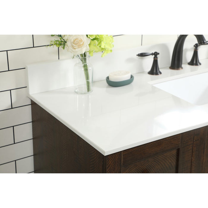Elegant Soma 48" Single Bathroom Vanity, Expresso/Backsplash
