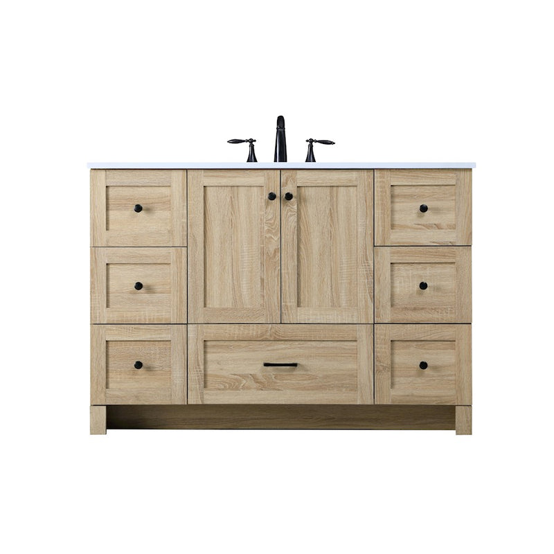 Elegant Kitchen/Bath Soma 48" Single Bathroom Vanity, Mango Wood - VF2848MW