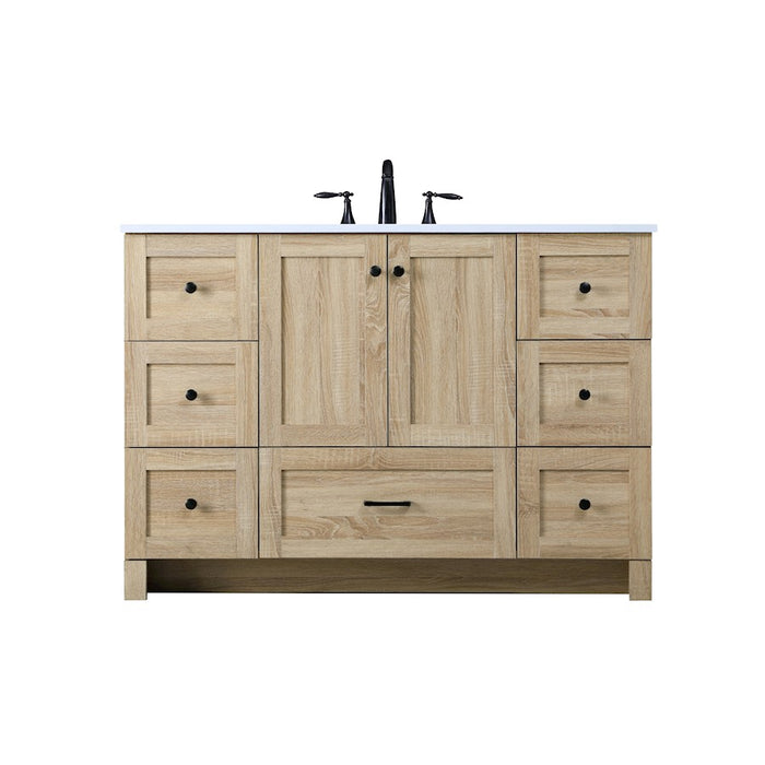 Elegant Kitchen/Bath Soma 48" Single Bathroom Vanity, Mango Wood - VF2848MW