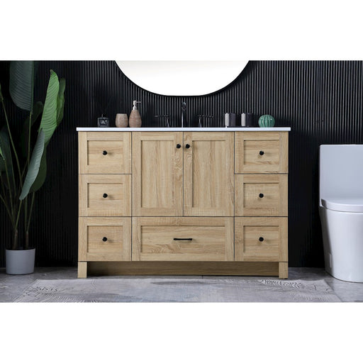 Elegant Kitchen/Bath Soma 48" Single Bathroom Vanity, Mango Wood