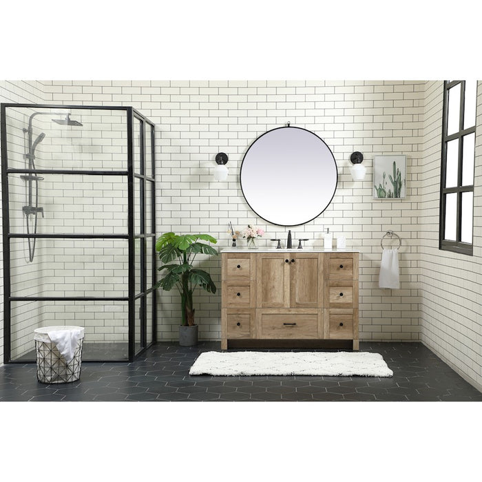 Elegant Kitchen/Bath Soma 48" Single Bathroom Vanity, Mango Wood