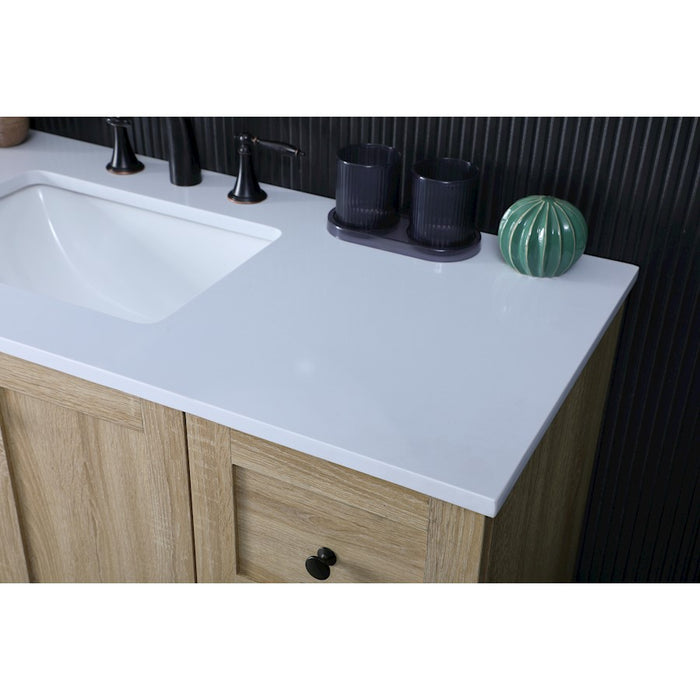 Elegant Kitchen/Bath Soma 48" Single Bathroom Vanity, Mango Wood