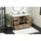 Elegant Soma 48" Single Bathroom Vanity, Natural Oak/Backsplash