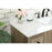 Elegant Soma 48" Single Bathroom Vanity, Natural Oak/Backsplash
