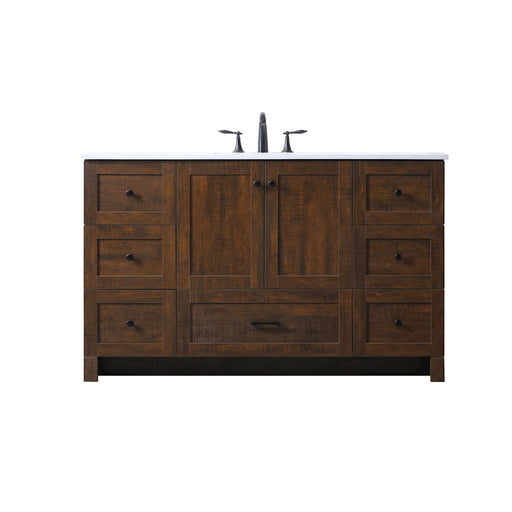 Elegant Lighting Soma 54"L Single Vanity Sink, Expresso - VF2854EX