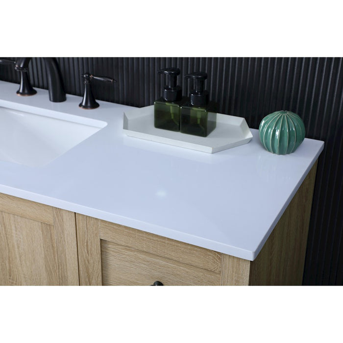 Elegant Kitchen/Bath Soma 54" Single Bathroom Vanity, Mango Wood