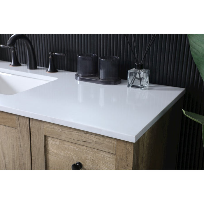 Elegant Lighting Soma 54"L Single Vanity Sink, Natural Oak