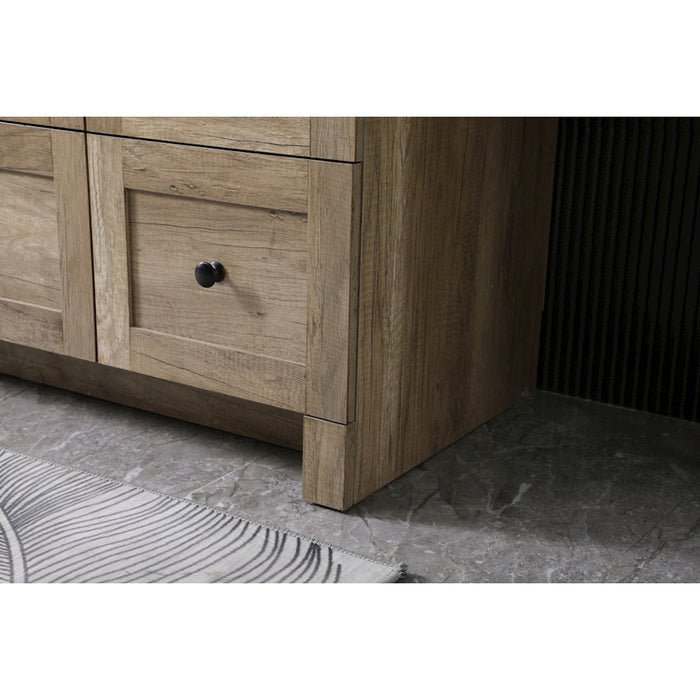 Elegant Lighting Soma 54"L Single Vanity Sink, Natural Oak