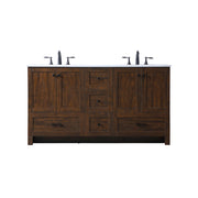 Elegant Lighting Soma 60"L Double Vanity Sink, Expresso - VF2860DEX