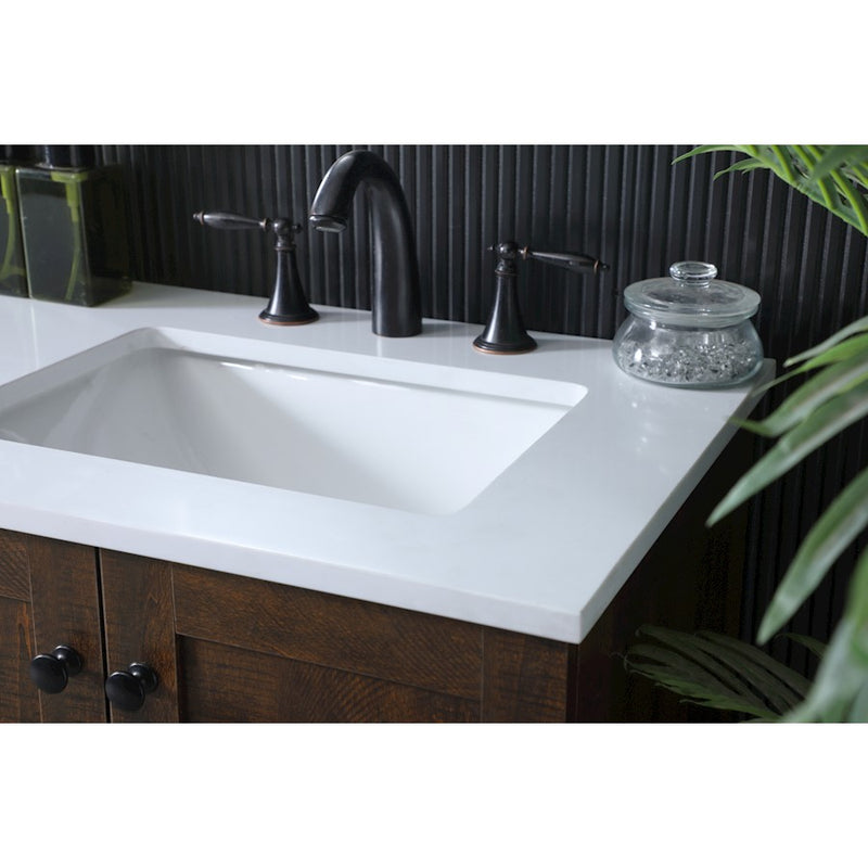 Elegant Lighting Soma 60"L Double Vanity Sink, Expresso