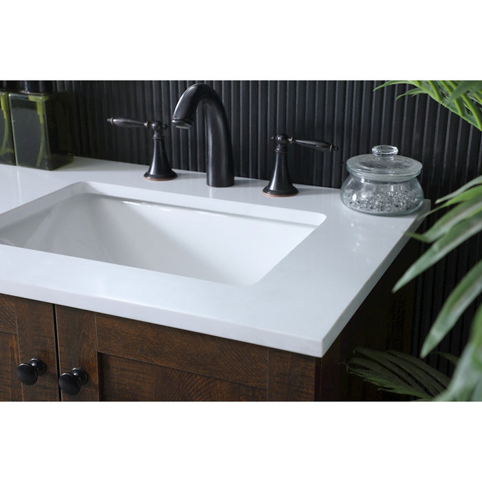 Elegant Lighting Soma 60"L Double Vanity Sink, Expresso