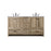 Elegant Lighting Soma 60"L Double Vanity Sink, Natural Oak - VF2860DNT