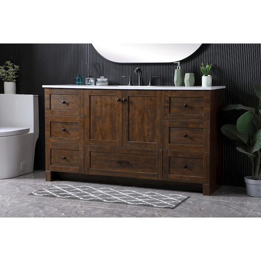 Elegant Lighting Soma 60"L Single Vanity Sink, Expresso - VF2860EX