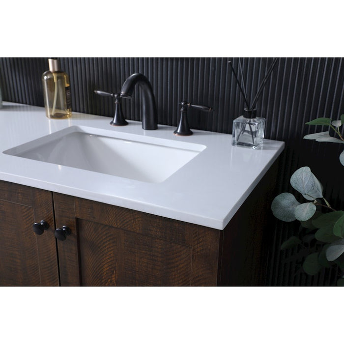 Elegant Lighting Soma 72"L Double Vanity Sink, Expresso