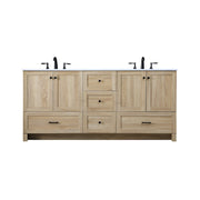 Elegant Kitchen/Bath Soma 72" Double Bathroom Vanity, Mango Wood - VF2872DMW