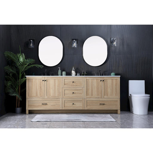 Elegant Kitchen/Bath Soma 72" Double Bathroom Vanity, Mango Wood
