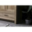 Elegant Lighting Soma 72"L Double Vanity Sink, Natural Oak