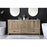 Elegant Lighting Soma 72"L Double Vanity Sink, Natural Oak
