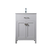 Elegant Lighting Harrison 24"L Single Vanity Sink, Grey - VF28824GR