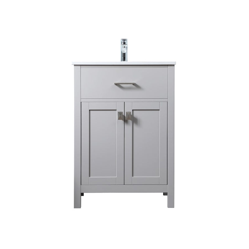 Elegant Lighting Harrison 24"L Single Vanity Sink, Grey - VF28824GR