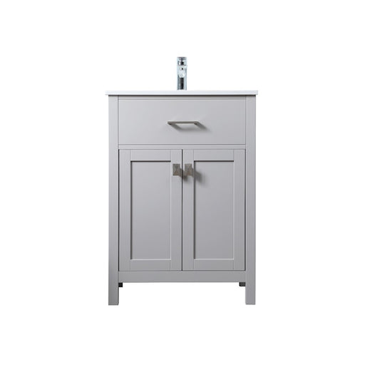 Elegant Lighting Harrison 24"L Single Vanity Sink, Grey - VF28824GR