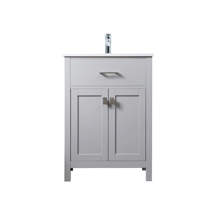 Elegant Lighting Harrison 24"L Single Vanity Sink, Grey - VF28824GR