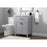 Elegant Lighting Harrison 24"L Single Vanity Sink, Grey