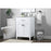 Elegant Lighting Harrison 24"L Single Vanity Sink, White