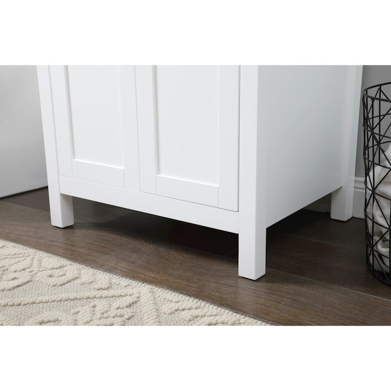 Elegant Lighting Harrison 24"L Single Vanity Sink, White