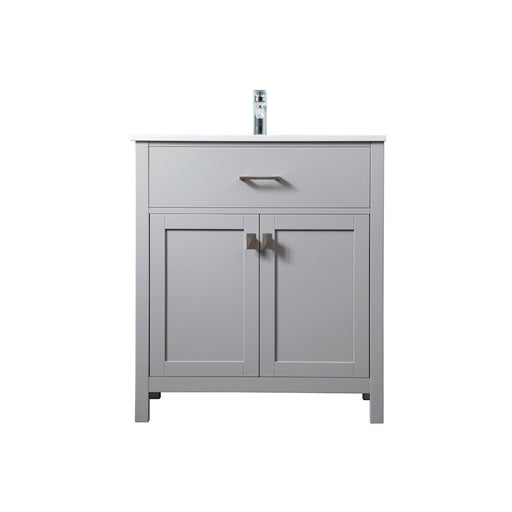 Elegant Lighting Harrison 30"L Single Vanity Sink, Grey - VF28830GR