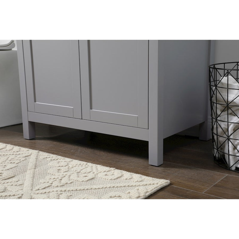 Elegant Lighting Harrison 30"L Single Vanity Sink, Grey