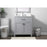 Elegant Lighting Harrison 30"L Single Vanity Sink, Grey