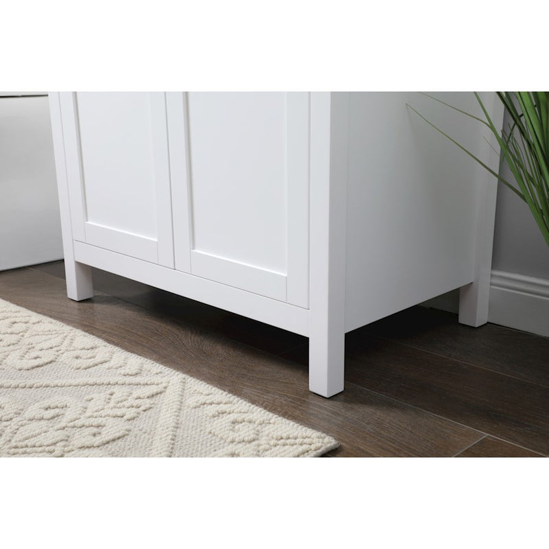 Elegant Lighting Harrison 30"L Single Vanity Sink, White