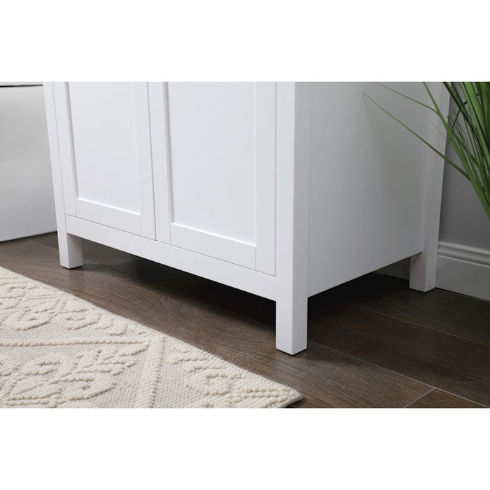 Elegant Lighting Harrison 30"L Single Vanity Sink, White