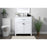 Elegant Lighting Harrison 30"L Single Vanity Sink, White