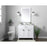 Elegant Lighting Harrison 36"L Single Vanity Sink, White