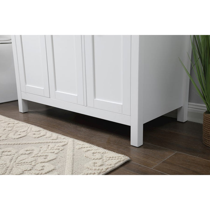 Elegant Lighting Harrison 36"L Single Vanity Sink, White