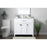 Elegant Lighting Harrison 36"L Single Vanity Sink, White