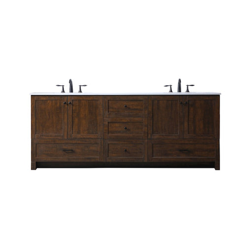 Elegant Lighting Soma 84"L Double Vanity Sink, Expresso - VF2884DEX