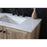 Elegant Lighting Soma 84"L Double Vanity Sink, Natural Oak