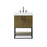 Elegant Kitchen/Bath Caroline 24" Bathroom Vanity, Chestnut Brown - VF29224MCB