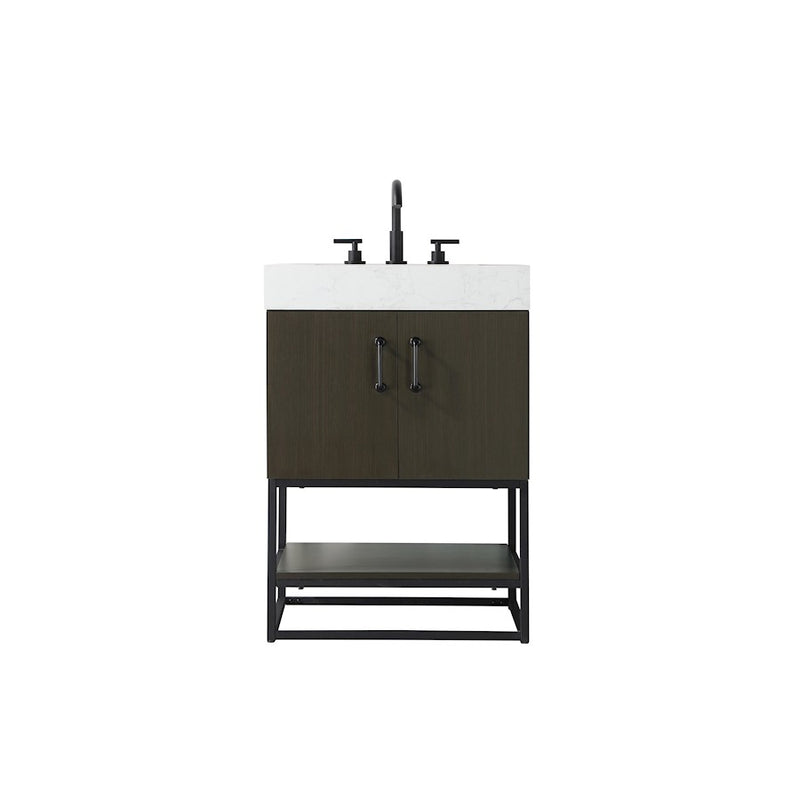 Elegant Kitchen/Bath Caroline 24" Bathroom Vanity, Mocha Brown - VF29224MMB