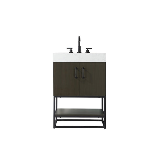 Elegant Kitchen/Bath Caroline 24" Bathroom Vanity, Mocha Brown - VF29224MMB