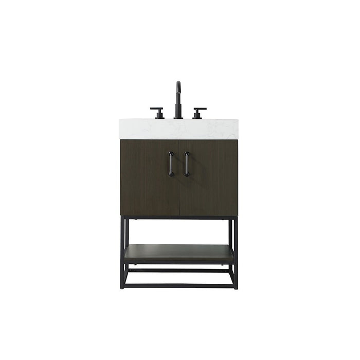 Elegant Kitchen/Bath Caroline 24" Bathroom Vanity, Mocha Brown - VF29224MMB